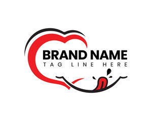 Love test bite restaurant logo design