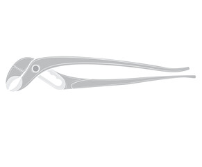 Pliers illustration isolated on white background. Repair tool. Vector illustration