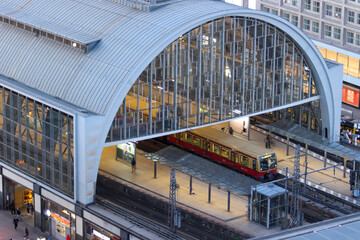 Aerial shot of Alexanderplatz Berlin