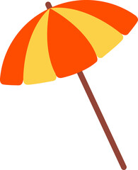 cute of umbrella on cartoon version,vector illustration © Terd486