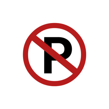No parking sign icon PNG royalty free