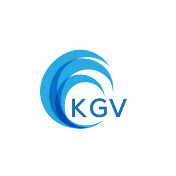 KGV letter logo. KGV blue image on white background. KGV Monogram logo design for entrepreneur and business. . KGV best icon.
