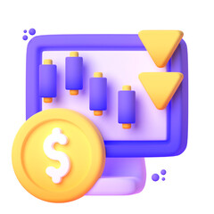 Saver  in 3d render for graphic asset web presentation or other