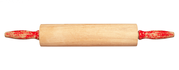 Traditional roller pin isolated on white