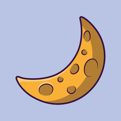 vector illustration. moon. planet. flat icon. web