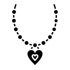 Necklace Glyph Icon