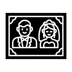 Wedding Photos Glyph Icon