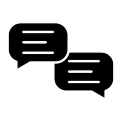 Chat Glyph Icon