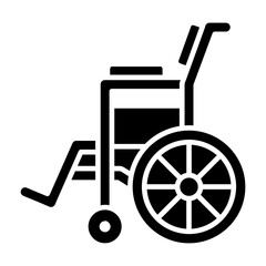 Wheel Chair Glyph Icon