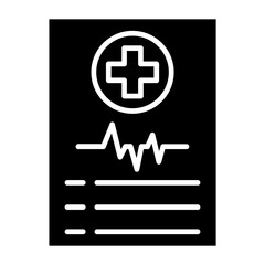 Obraz premium Report Glyph Icon