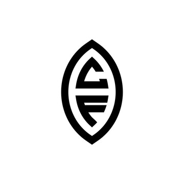 recommend clip art: CF bold line geometric initial logo design which is good for branding