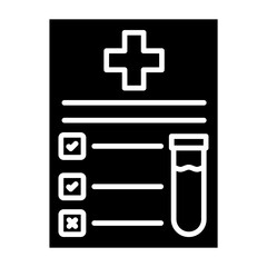 Fototapeta premium Test Glyph Icon