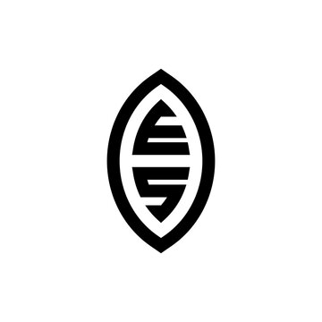 recommend clip art: ES bold line geometric initial logo design which is good for branding