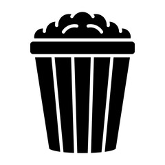 Popcorn Glyph Icon