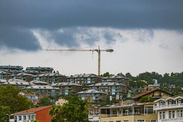 ISTANBUL, TURKEY - July 24, 2022:  2022 world economic crisis, crisis in the housing sector. Great rise in rental and sale building prices.