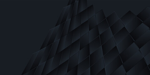 Obraz premium Abstract black geometry background