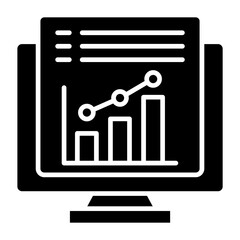 Statistics Glyph Icon