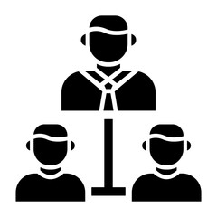 Management Glyph Icon