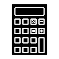 Calculator Glyph Icon