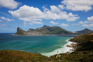 Foto auf Leinwand Beautiful view of the Hout Bay in the Western Cape province of South Africa on a sunny day © Wirestock Creators
