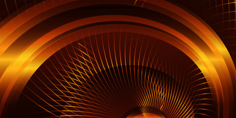 Abstract dark brown and gold background