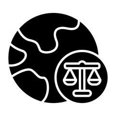 Global Laws Glyph Icon