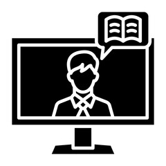 Storytelling Glyph Icon