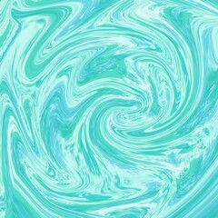 aqua blue gradient acrylic pour paint marble texture background effect swirl pattern
