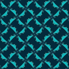 Abstract blue,green pattern. Geometric art decor texture. Design for decorating,background, wallpaper, illustration, fabric, clothing, batik, carpet, embroidery.