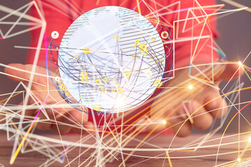 internet net and data digital concept.