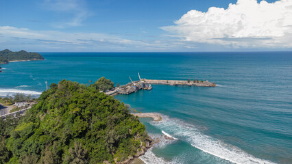 Port of the Indonesian Semen Andalas Limited Liability Company,  Aceh, Indonesia.