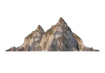 Gordijnen mountain isolated transparency background... © moderngolf1984
