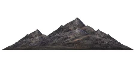 Gordijnen mountain isolated transparency background... © moderngolf1984