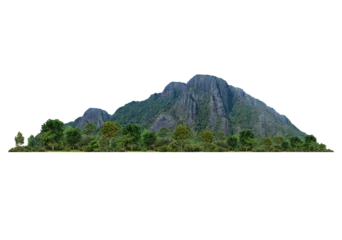 Deurstickers mountain isolated transparency background... © moderngolf1984