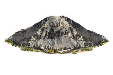 mountain isolated transparency background...