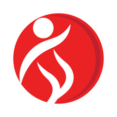 Adoption and community care Logo template vector icon