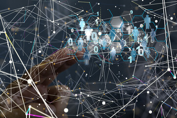 group of network people - Business and contact