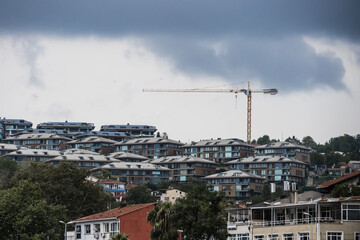 ISTANBUL, TURKEY - July 24, 2022: 2022 world economic crisis, crisis in the housing sector. Great rise in rental and sale building prices.