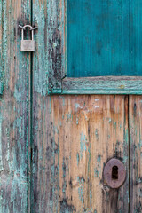 old wooden door