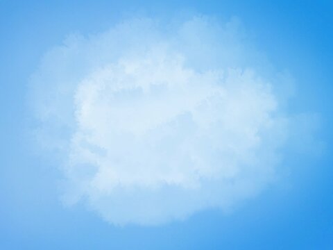 blue sky and clouds watercolor abstract background