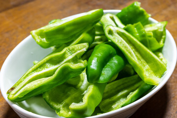 とても美味しい日本のパリパリピーマン