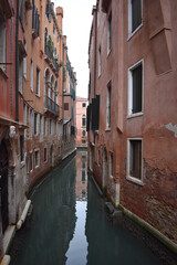 Fototapeta na wymiar canal in Venice with no boats