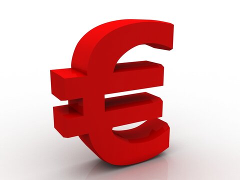 

3D rendering euro currency symbol