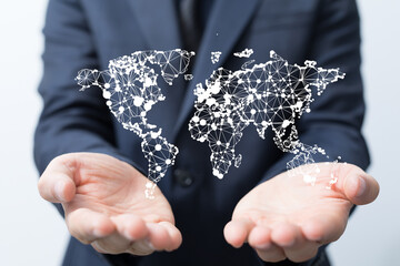 Structure of world economy, communication network global