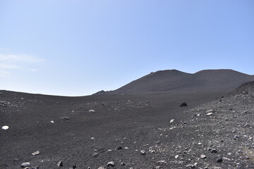 volcanic landscape on Etna