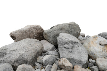 Rock isolated transparency background.
