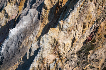 Colored rocks of Alum bay, Isle of Wight