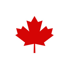 canadian flag on a white background vector stock illustration