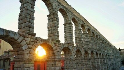 aqueduct Roman Segovia Spain 20/08/2022