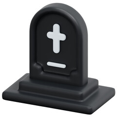 Fototapeta premium tomb 3d render icon illustration